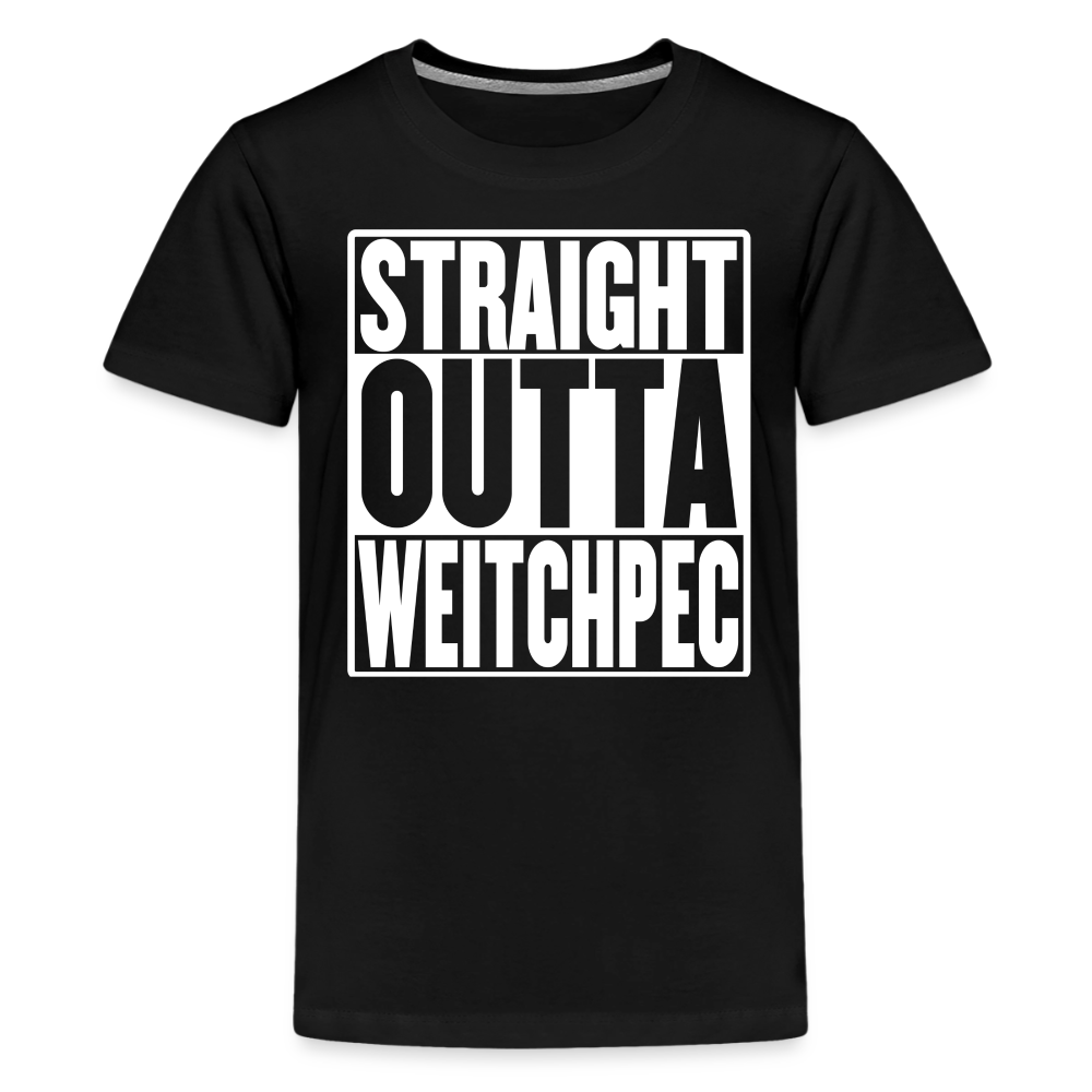 Straight Outta Weitchpec Kids' Premium T-Shirt - black