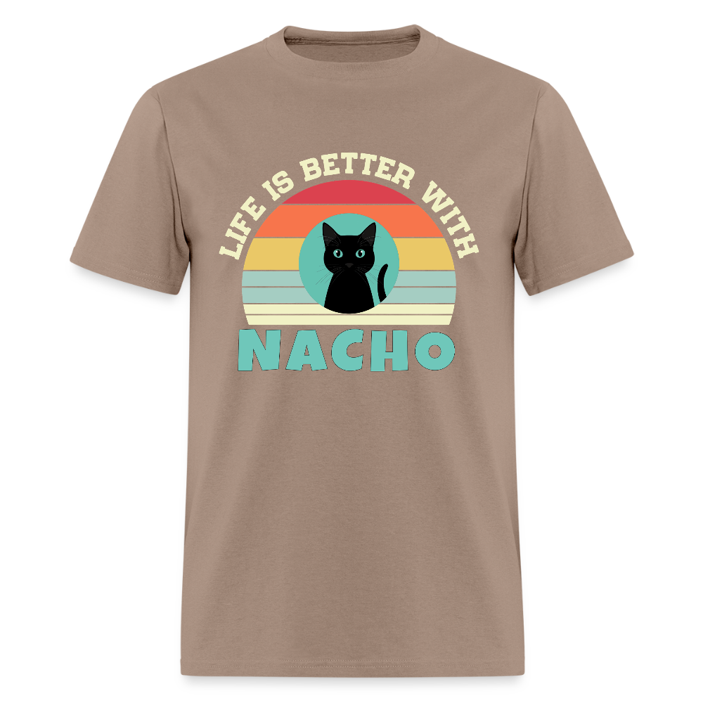 Life is better with Nacho T-shirt - brown savana