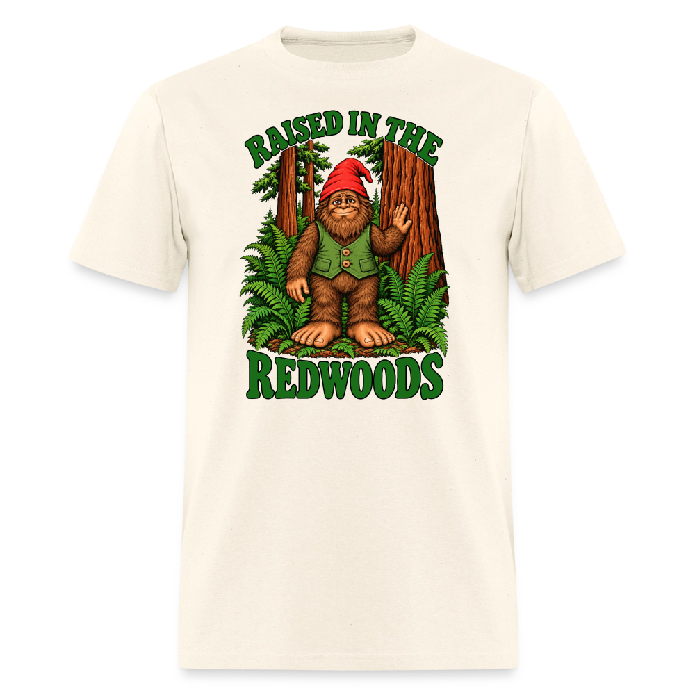 Gnomefoot Raised in the Redwoods Men's T-Shirt - sweet cream heather