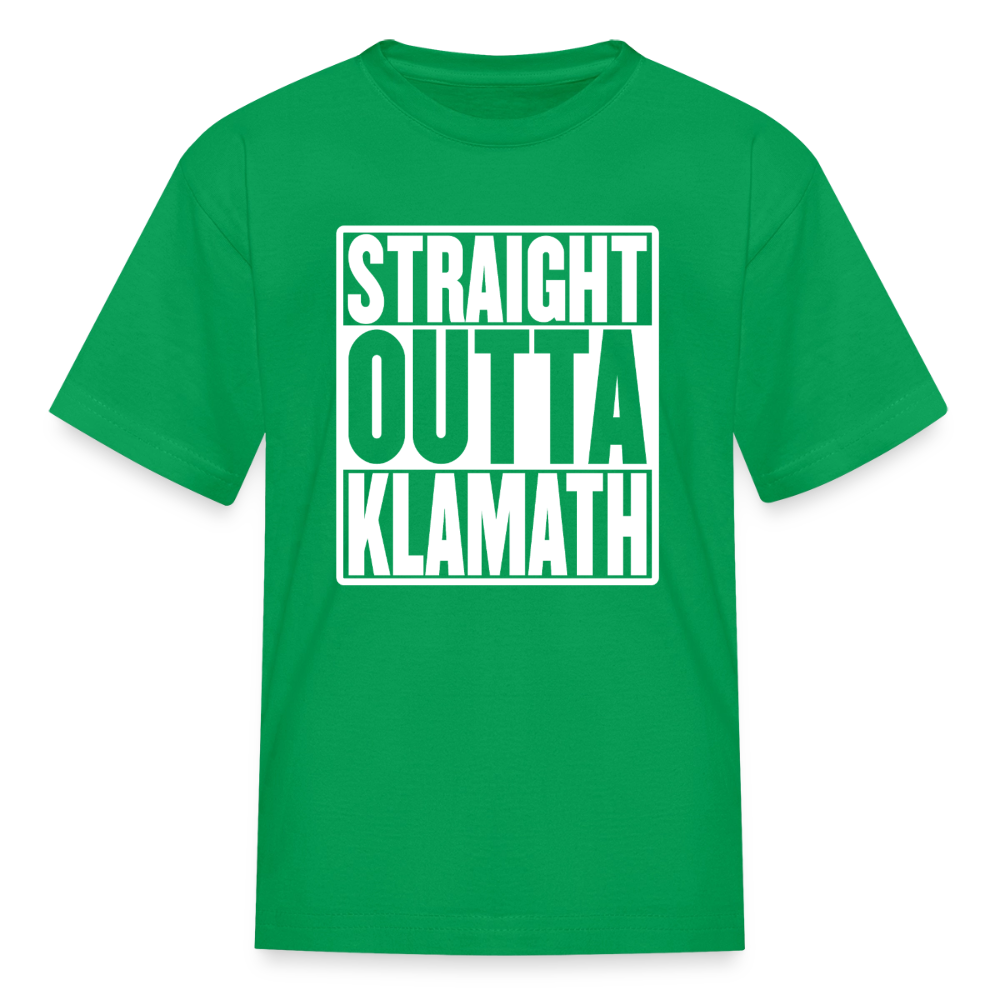 Straight Outta Klamath Kids' T-Shirt - kelly green