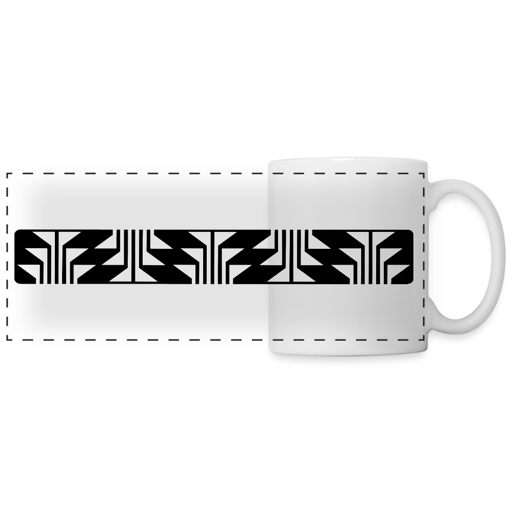 Frog Foot Panel Panoramic Mug - white