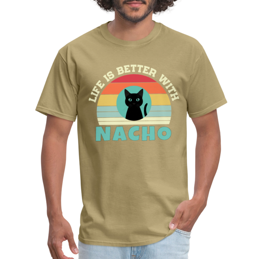 Life is better with Nacho T-shirt - khaki