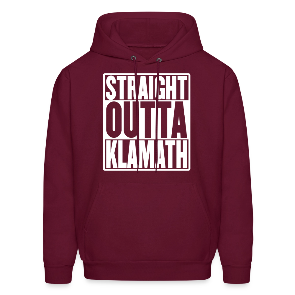 Straight Outta Klamath Men's Hoodie - burgundy