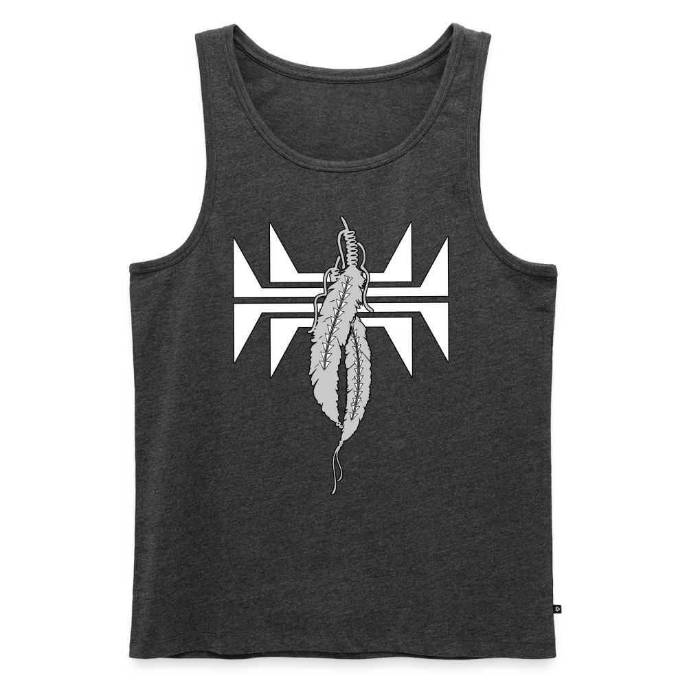 Frog Feathers Men’s Premium Tank - heather anthracite