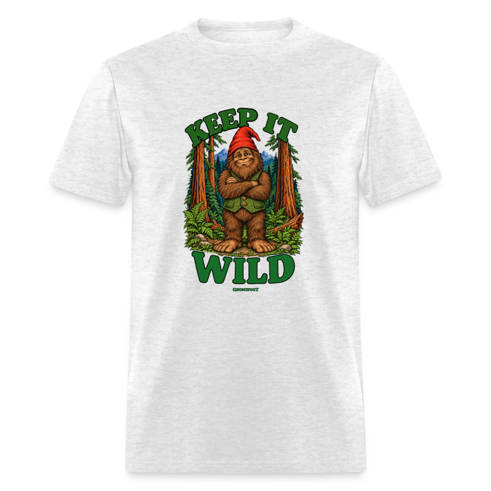 Keep It Wild Gnomefoot Men's T-Shirt - light heather gray