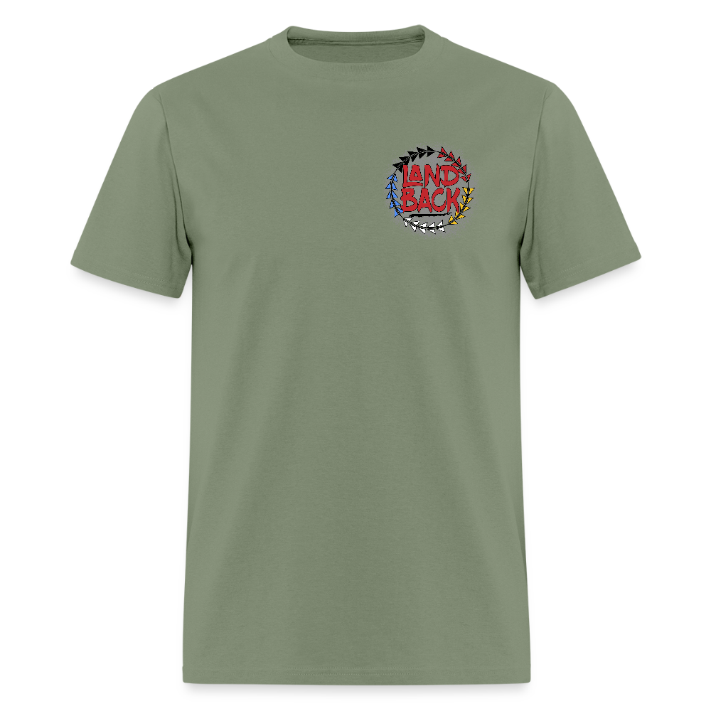 Land Back T-Shirt - military green