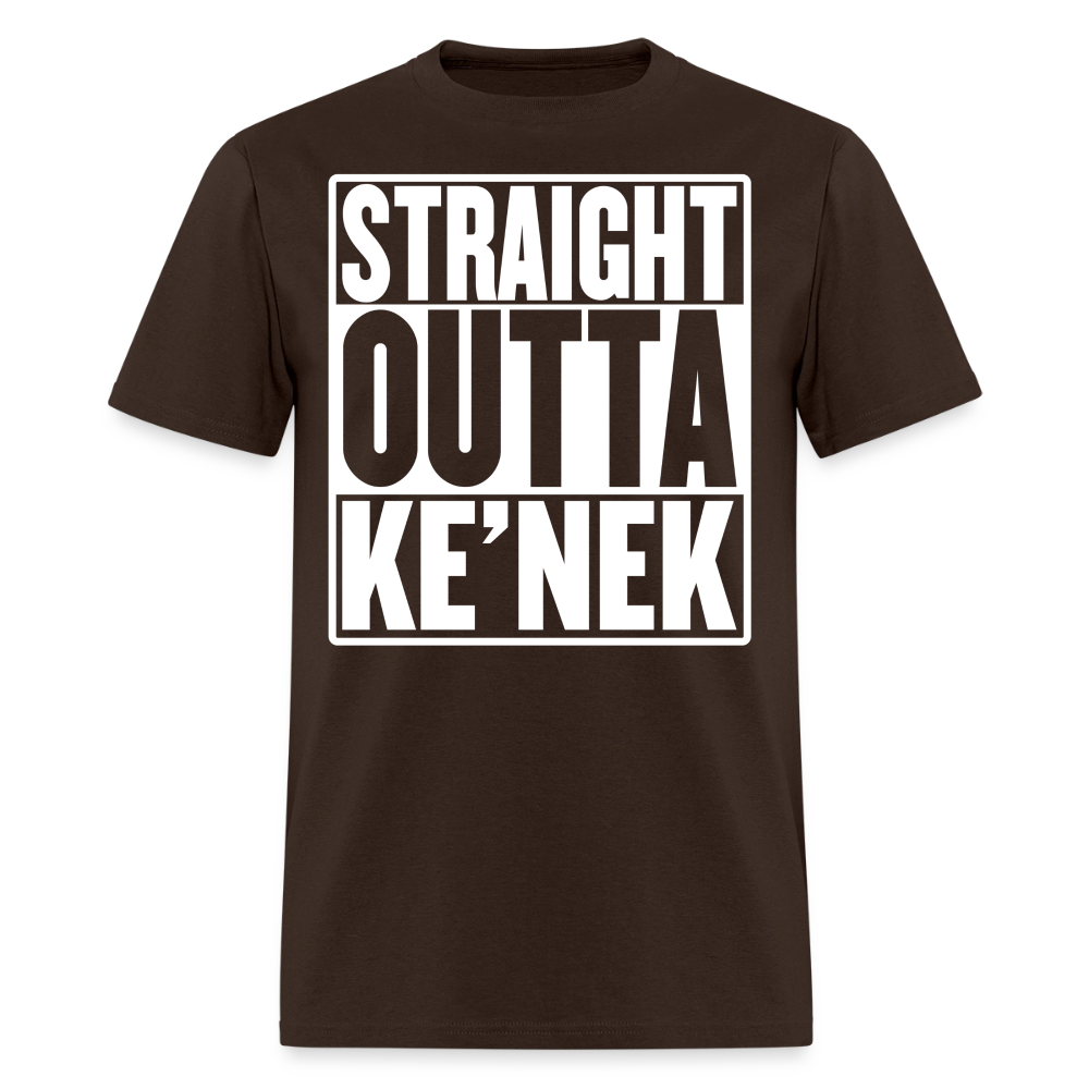 Straight Outta Ke’nek Classic T-Shirt - brown