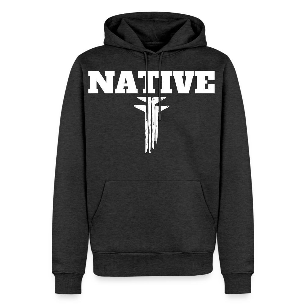 Native Frogs Sketch Men’s Premium Hoodie - heather anthracite