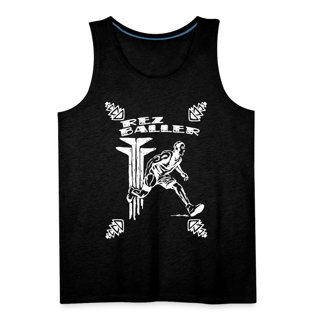 Rez Baller Men’s Premium Tank - charcoal grey