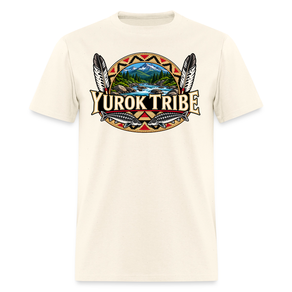 Yurok Tribe Sturgeon Men's T-Shirt - sweet cream heather