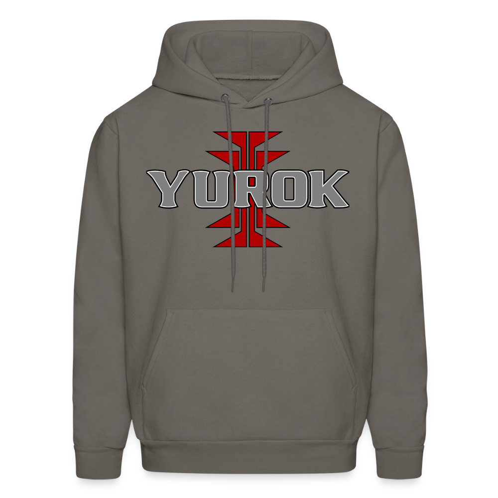 Yurok Frog Foot Men's Hoodie - asphalt gray