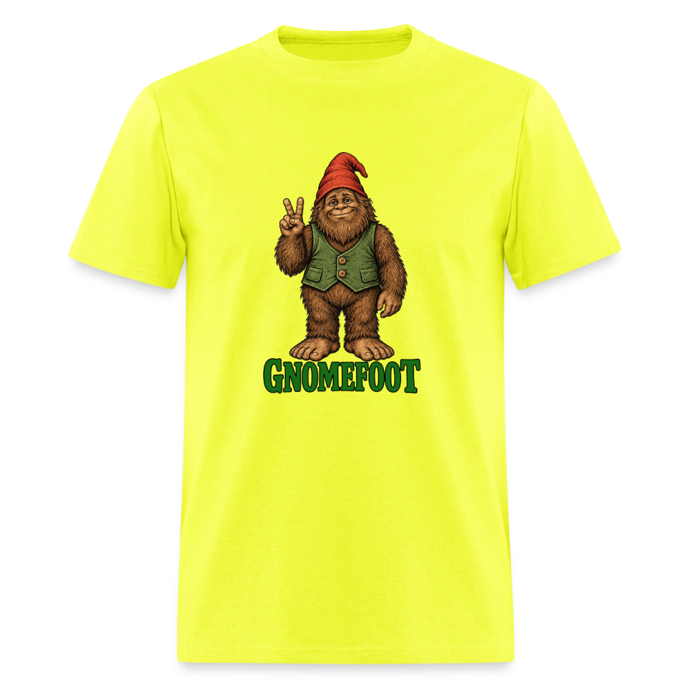 Gnomefoot. Men's T-Shirt - safety green