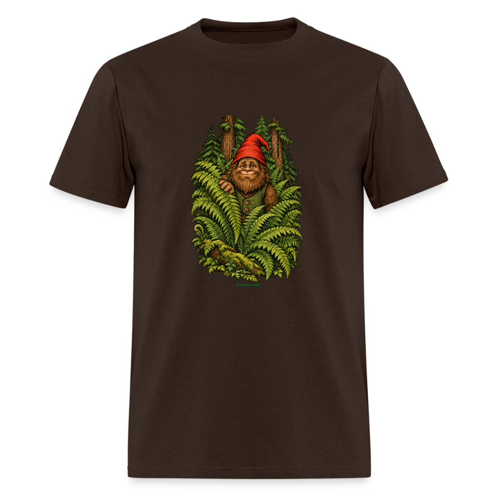 Gnomefoot in Ferns Men's T-Shirt - brown