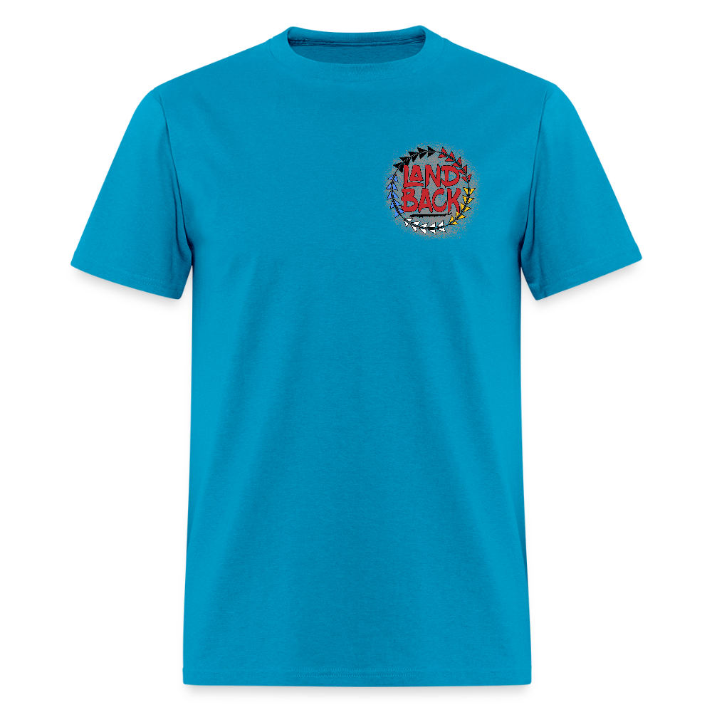 Land Back T-Shirt - turquoise