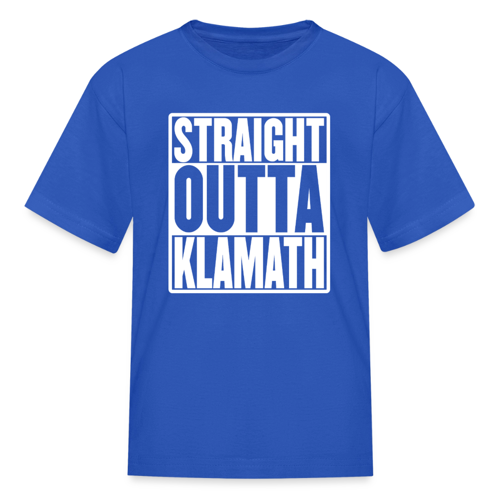 Straight Outta Klamath Kids' T-Shirt - royal blue