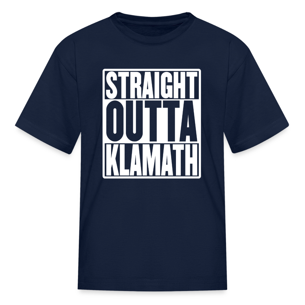 Straight Outta Klamath Kids' T-Shirt - navy