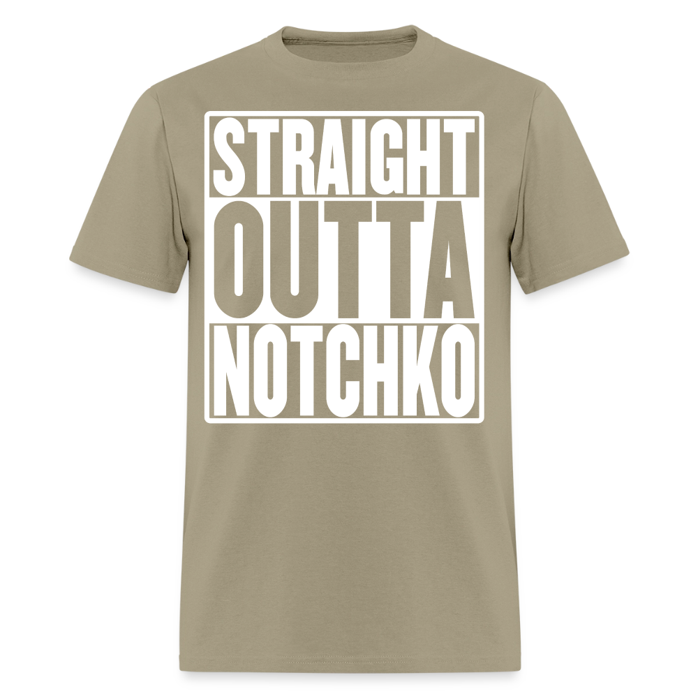 Straight Outta Notchko Men's T-Shirt - khaki