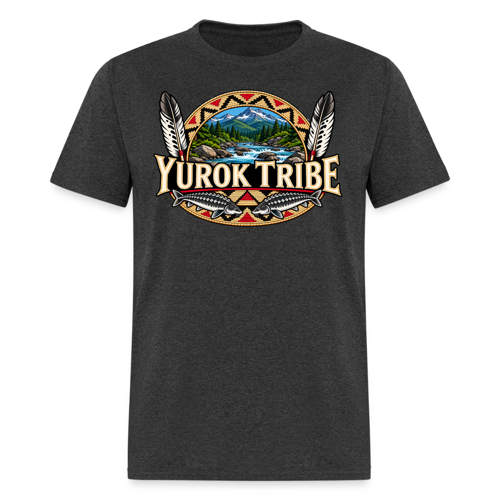 Yurok Tribe Sturgeon Men's T-Shirt - heather black