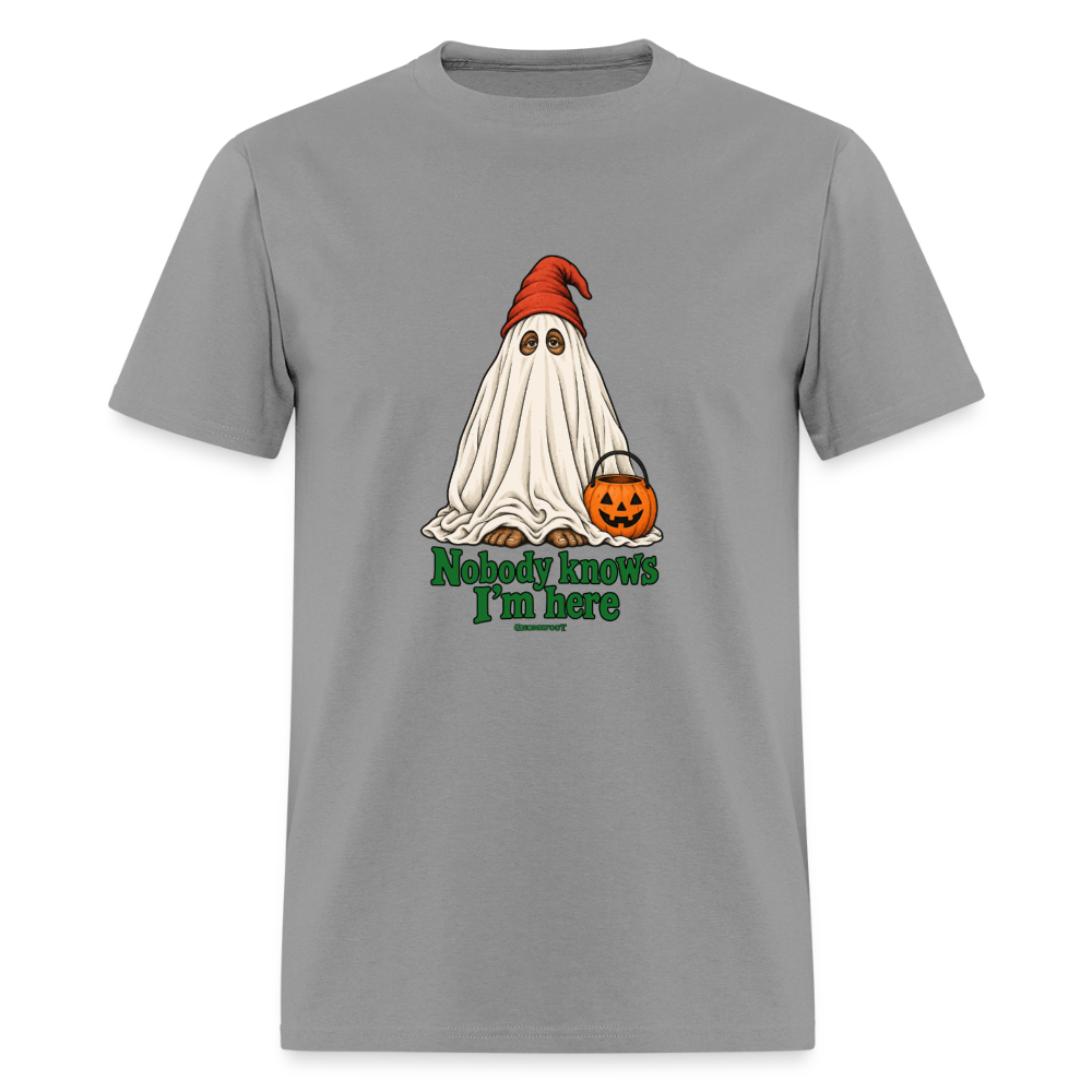 Nobody Knows I’m Here Ghost Gnomefoot Men's T-Shirt - rock