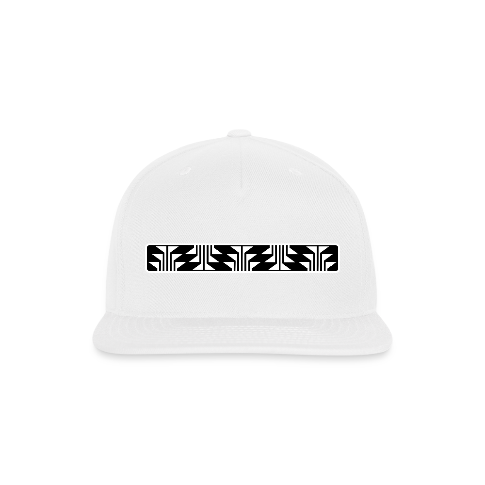 Frog Foot Panel Snapback Baseball Cap - white