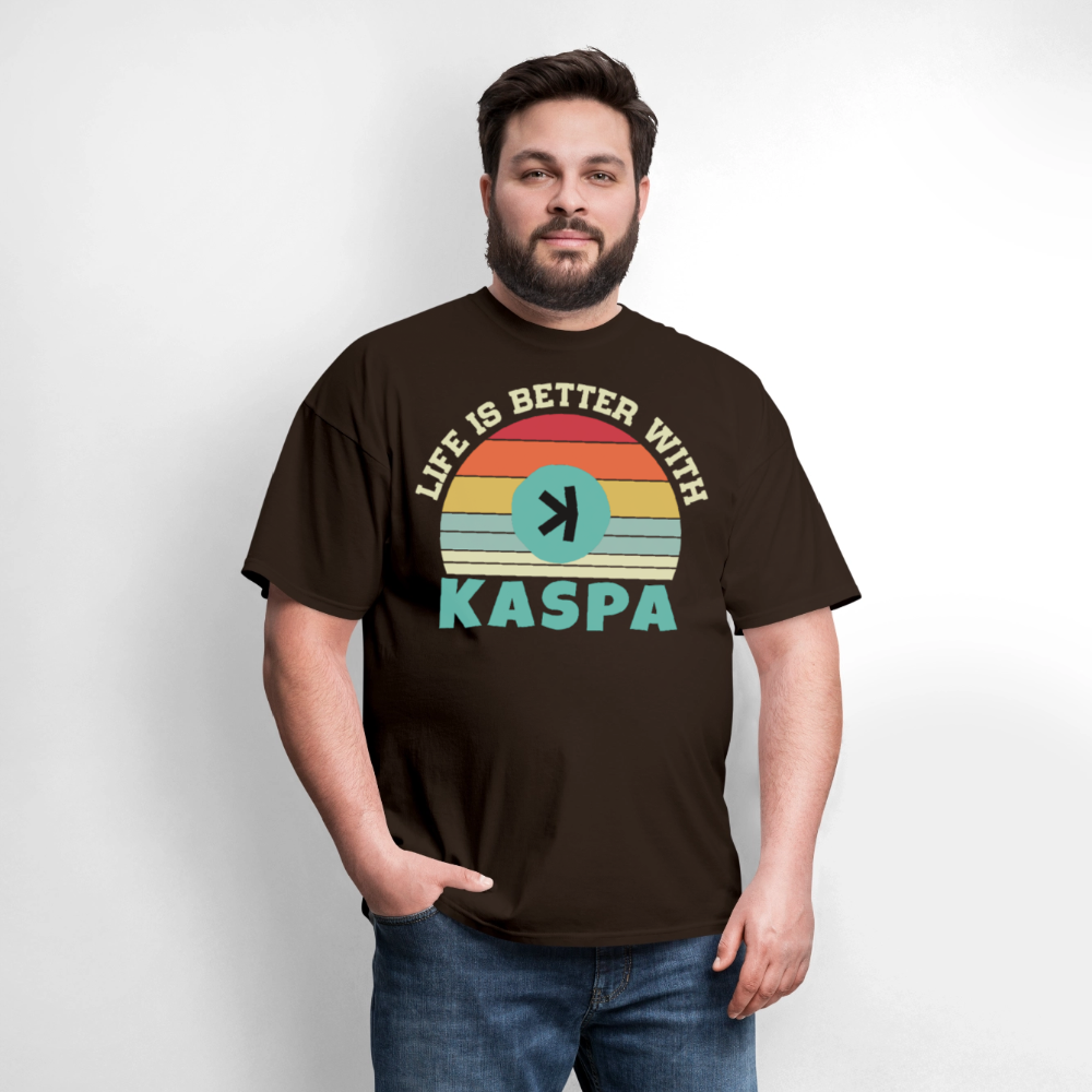 Life is better with Kaspa T-shirt - brown