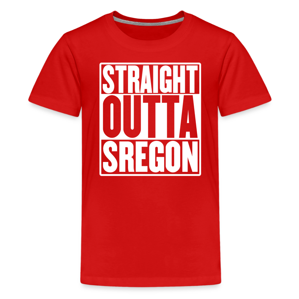 Straight Outta Sregon Kids' Premium T-Shirt - red