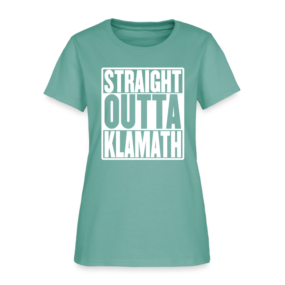 Straight Outta Klamath Women's T-Shirt - aquatic