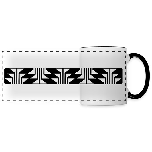 Frog Foot Panel Panoramic Mug - white/black