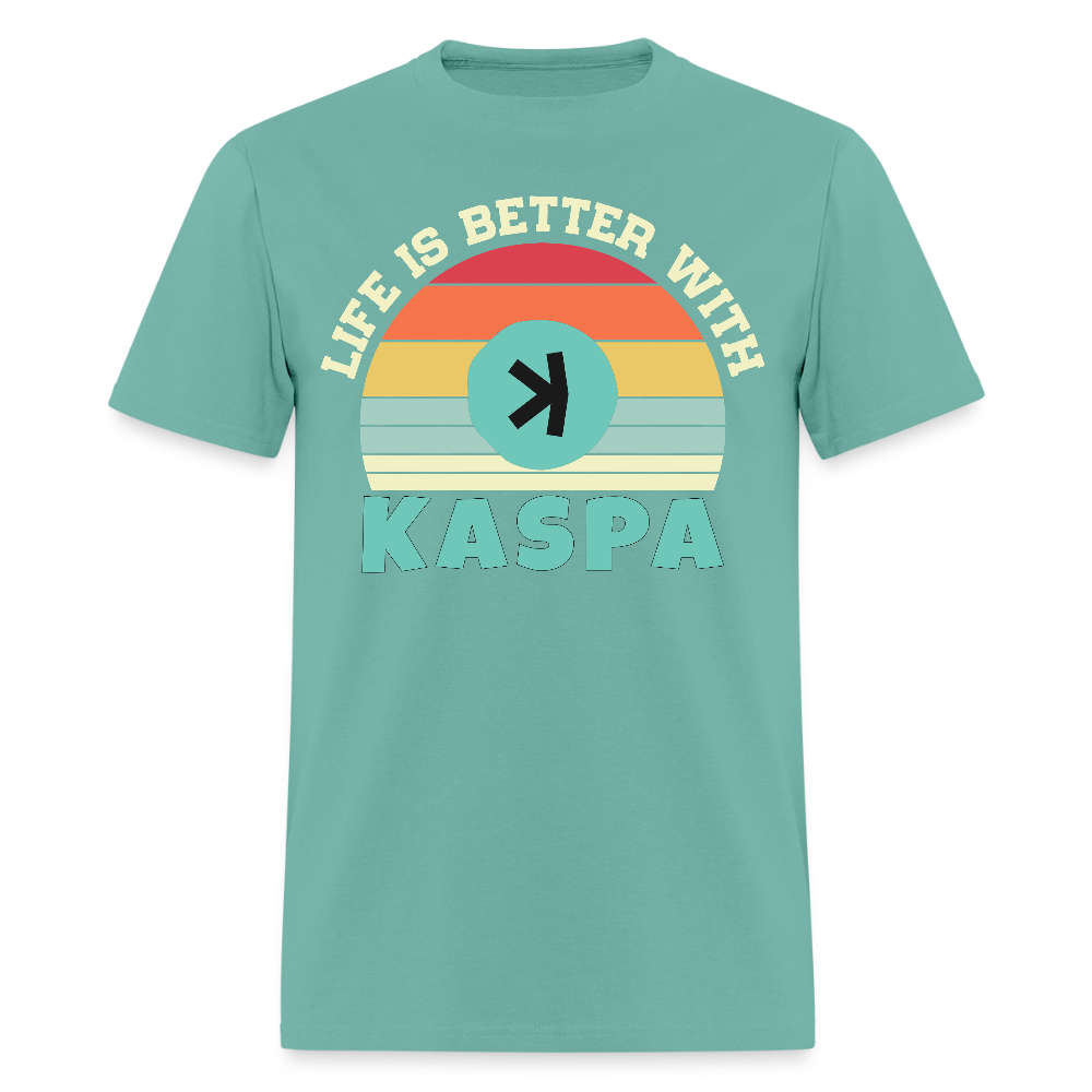 Life is better with Kaspa T-shirt - aquatic