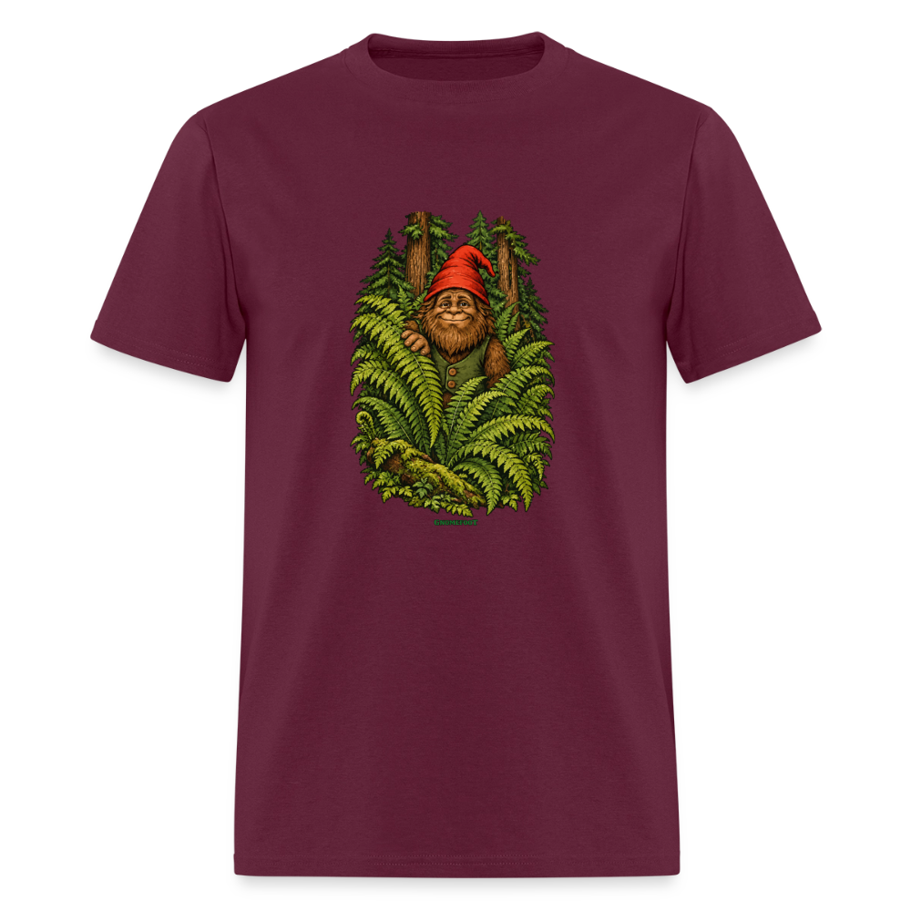 Gnomefoot in Ferns Men's T-Shirt - burgundy
