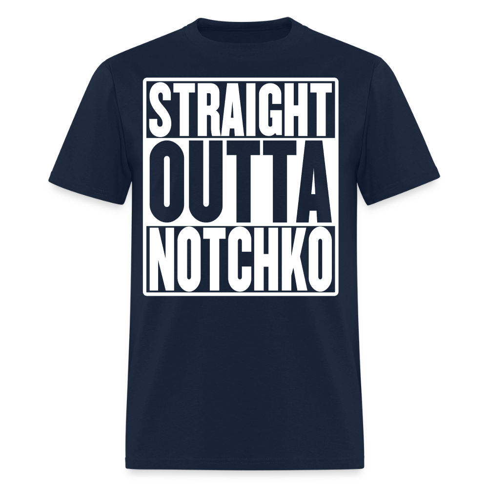 Straight Outta Notchko Men's T-Shirt - navy