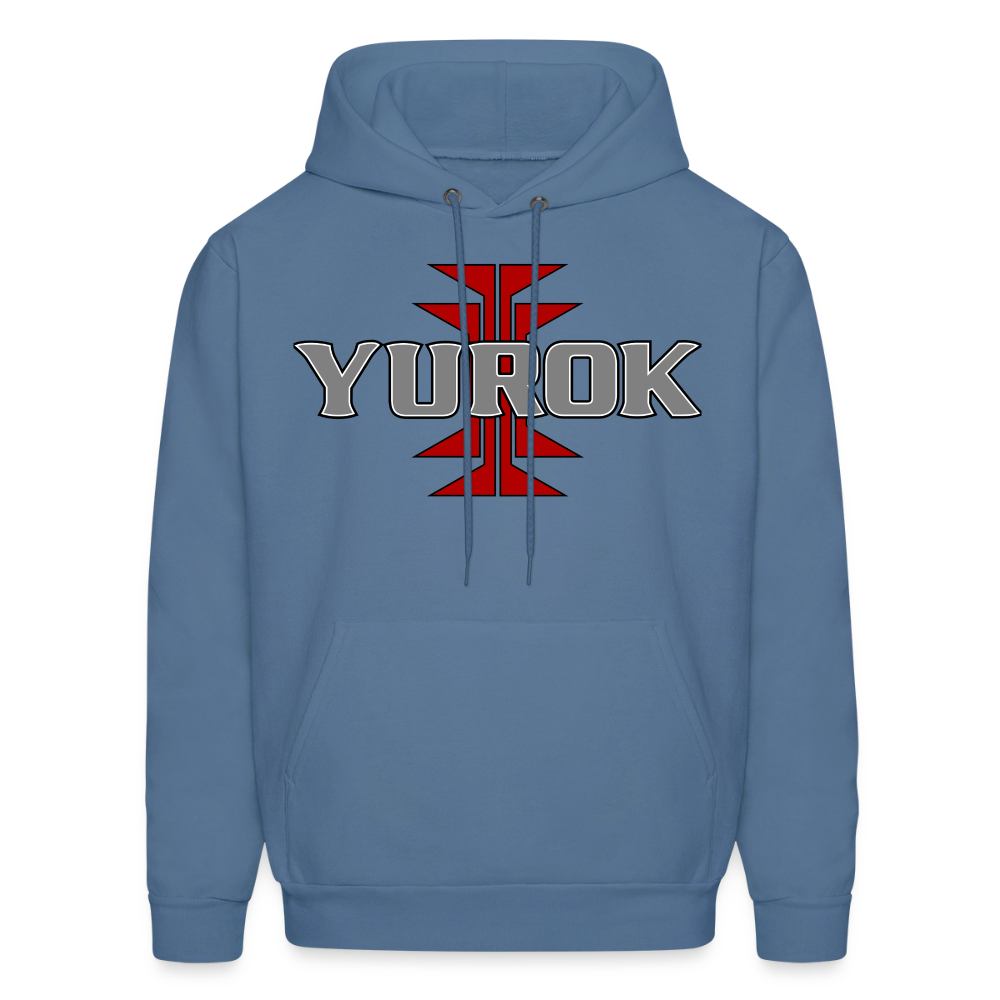 Yurok Frog Foot Men's Hoodie - denim blue