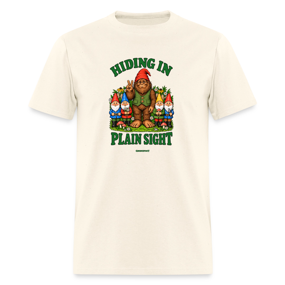Hiding In Plain Sight Gnomefoot Men's T-Shirt - sweet cream heather