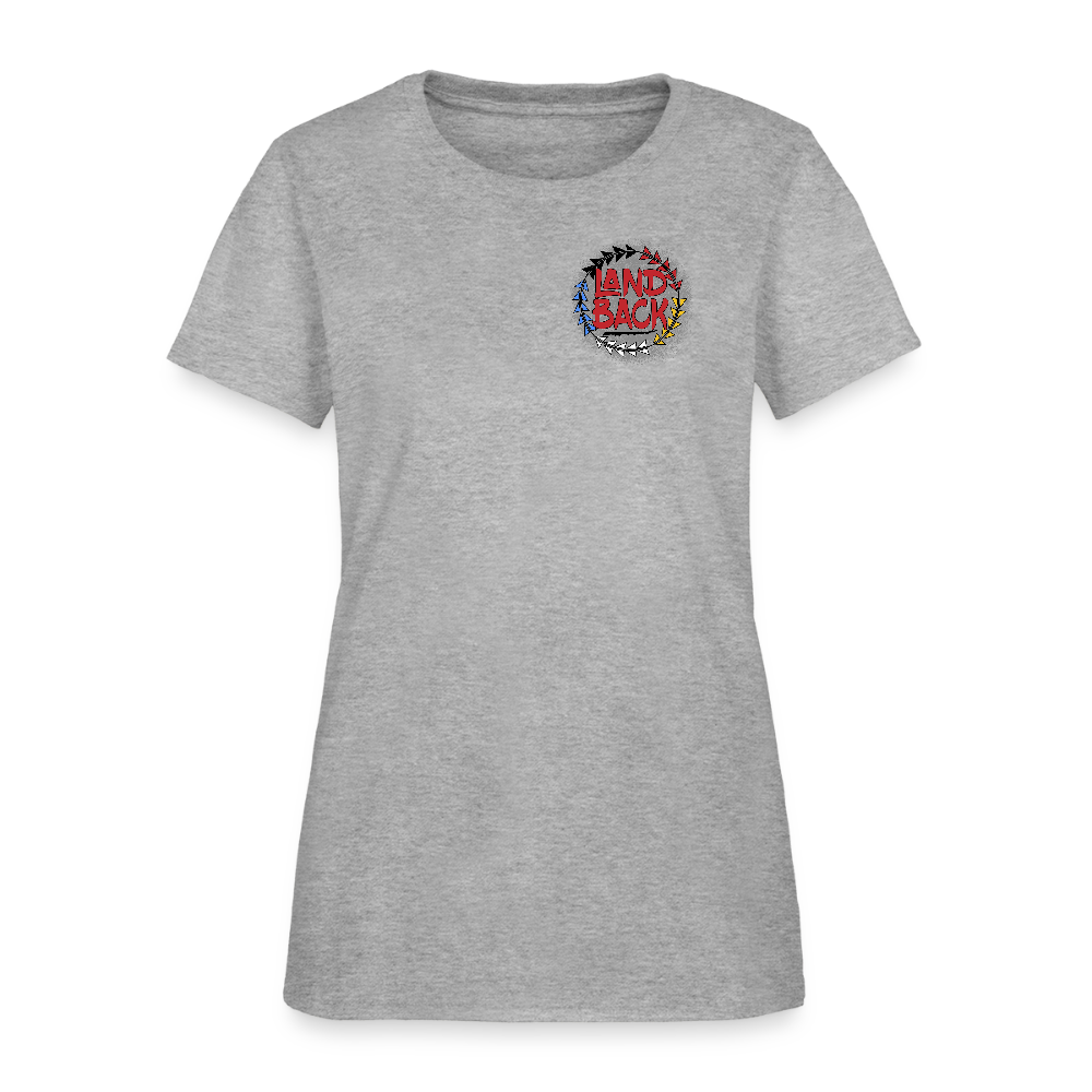 Land Back Women's T-Shirt - heather gray