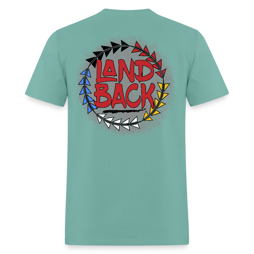 Land Back T-Shirt - aquatic