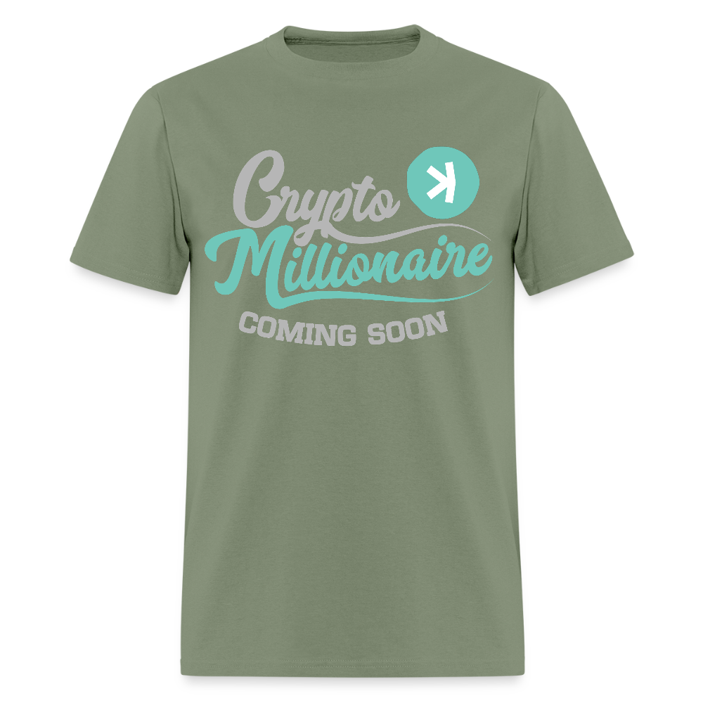 Crypto Millionaire Coming Soon Kaspa Logo - military green