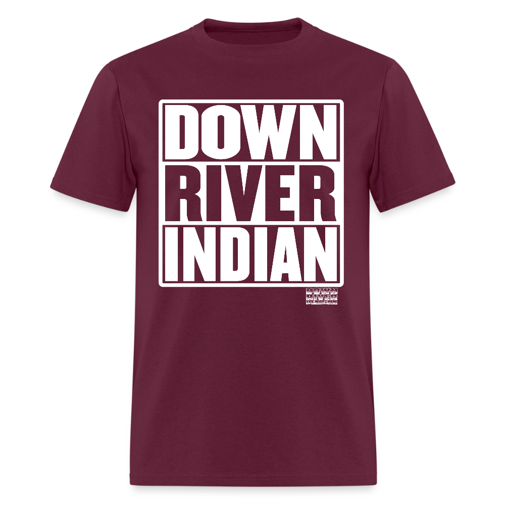 Down River Indian Tee - burgundy