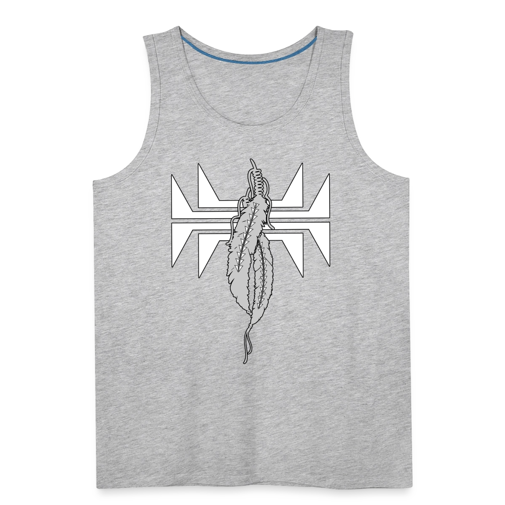 Frog Feathers Men’s Premium Tank - heather gray