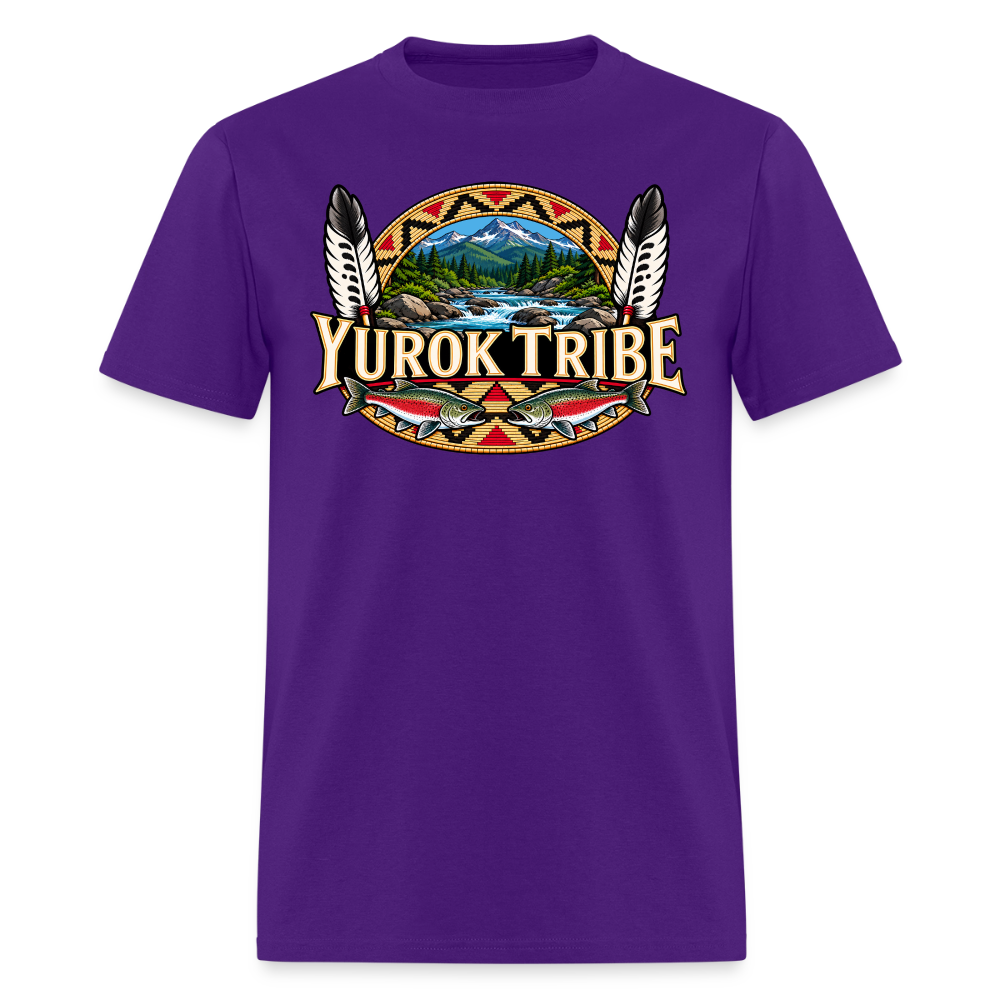Yurok Tribe Salmon Men's T-Shirt - purple