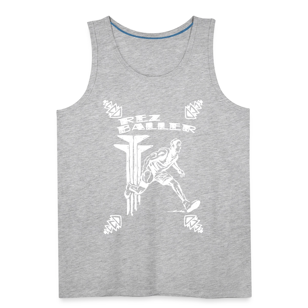 Rez Baller Men’s Premium Tank - heather gray