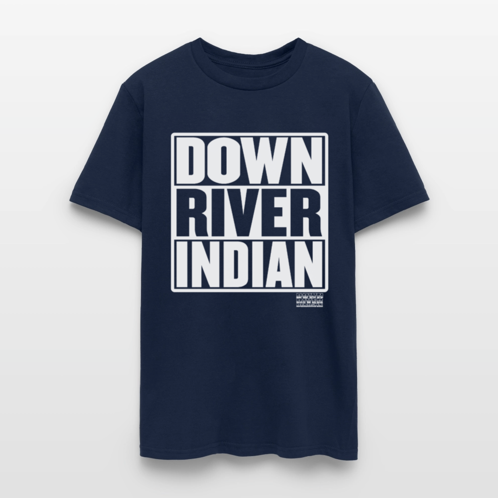 Down River Indian Tee - navy