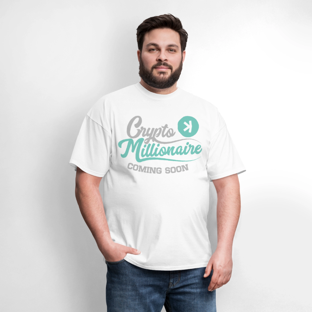 Crypto Millionaire Coming Soon Kaspa Logo - white