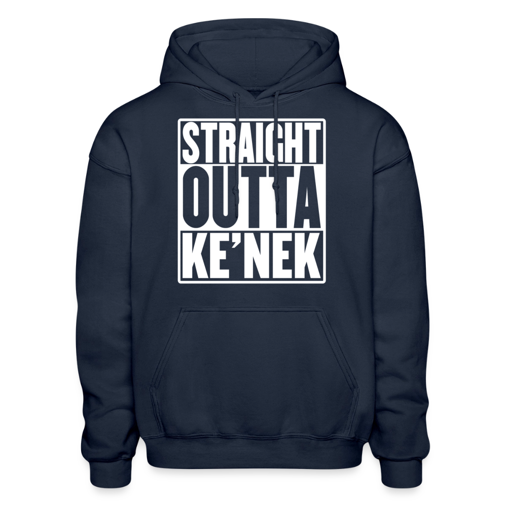 Straight Outta Ke’nek Heavy Blend Adult Hoodie - navy