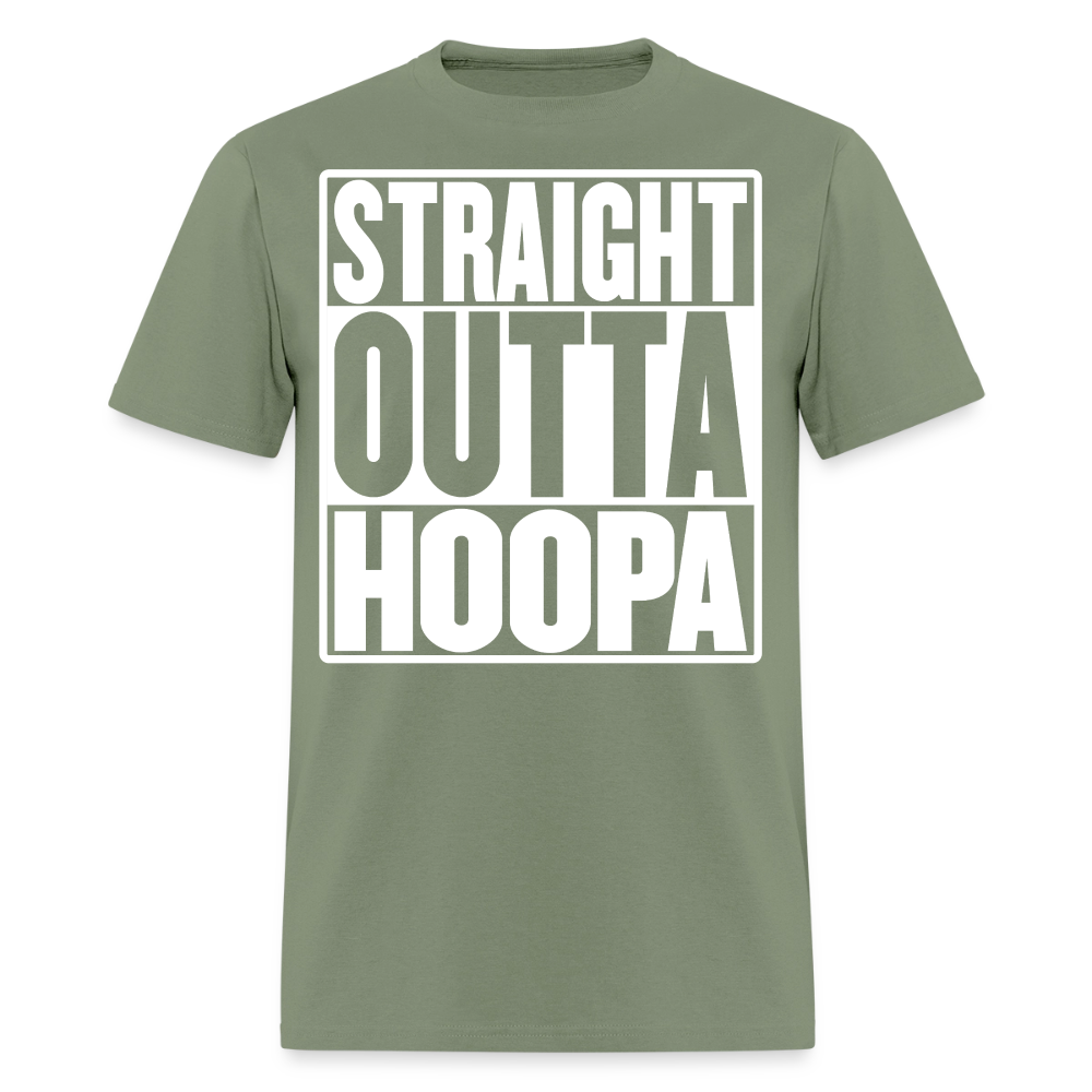 Straight Outta Hoopa Men's T-Shirt - military green