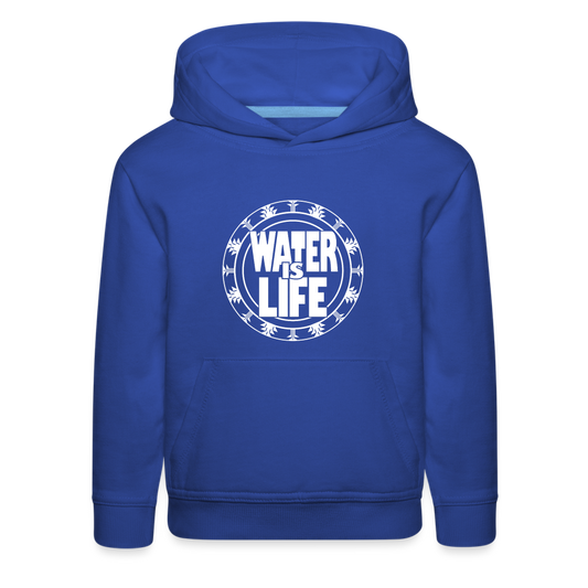 Water Is Life Kids‘ Premium Hoodie - royal blue