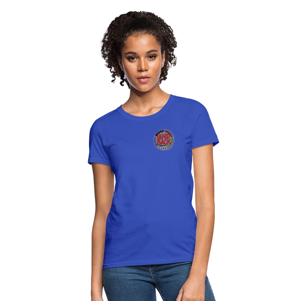 Land Back Women's T-Shirt - royal blue