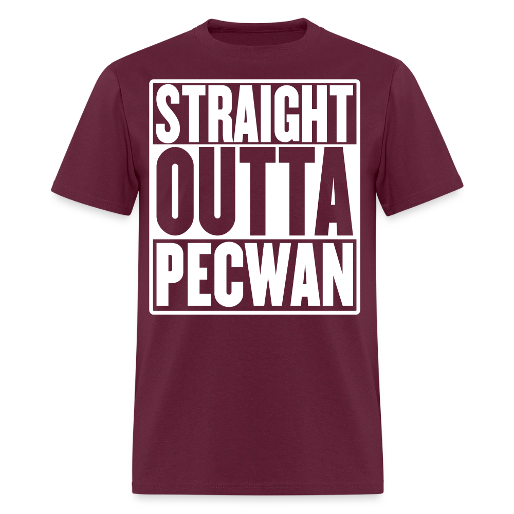 Straight Outta Pecwan Men's T-Shirt - burgundy