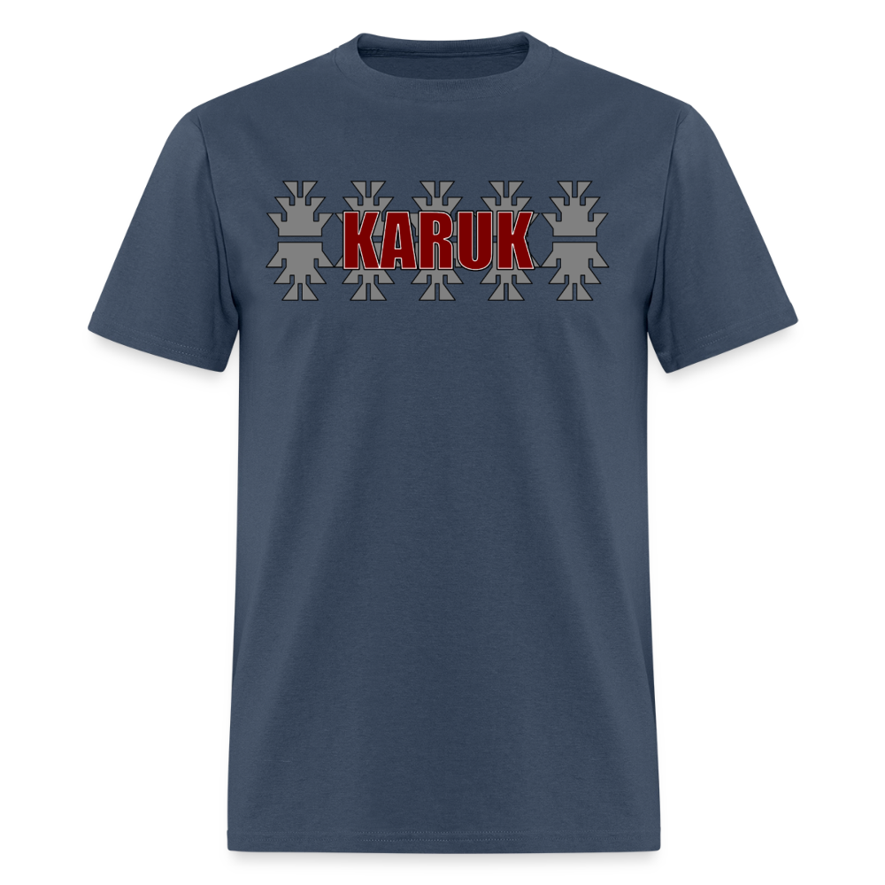 Karuk with Frogs Men's T-Shirt -  blue dusk