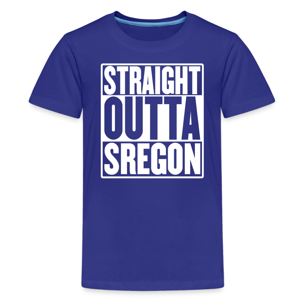 Straight Outta Sregon Kids' Premium T-Shirt - royal blue
