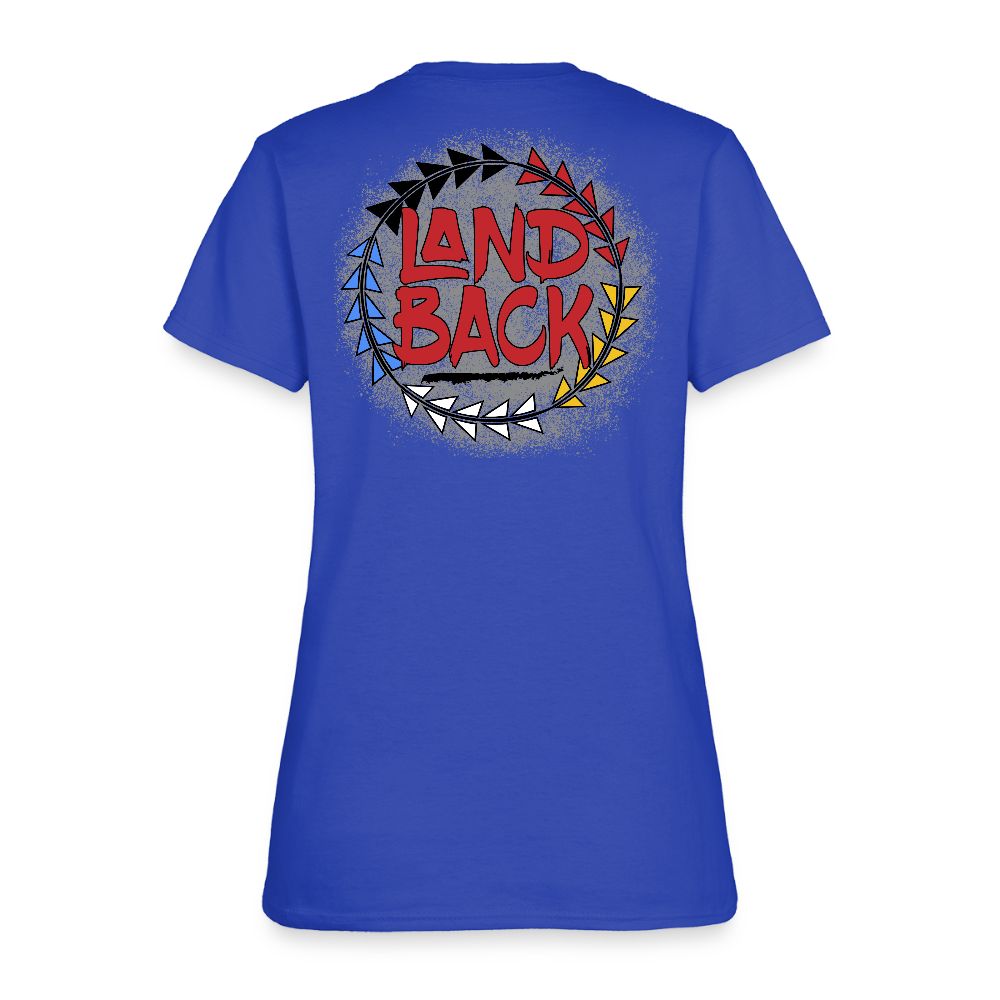 Land Back Women's T-Shirt - royal blue